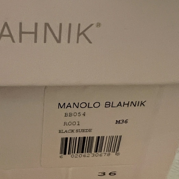 Manolo Blanik BB Black Suede Pumps - size 6/36 50mm heel - Picture 2 of 6
